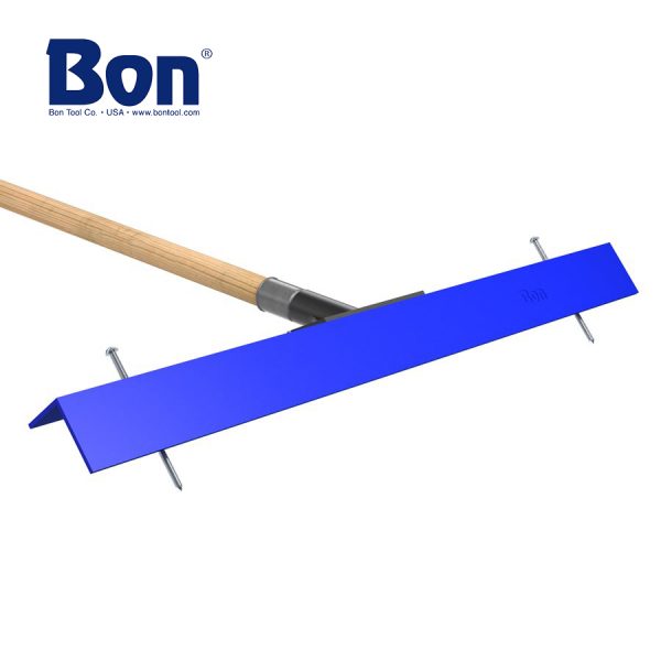 Bon 22-365 Gauge Rake W/Pins - 24-inch - 5 Foot Wood Handle