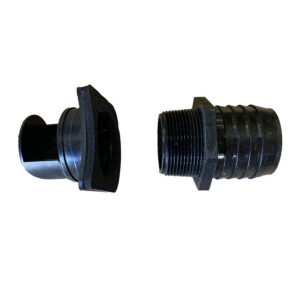 Friction Fit Hose Inlet w/ Gasket &  Angled Cuff